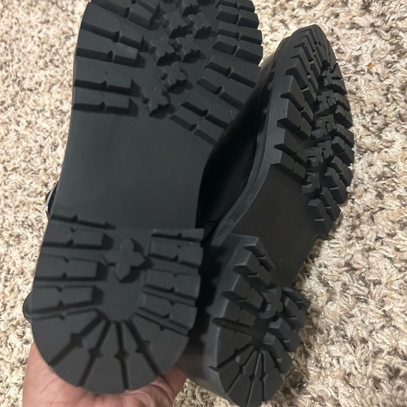 Steve Madden Black Combat Boots - Picture 8 of 11